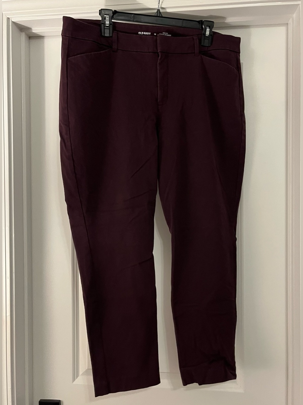Old Navy high rise pixie skinny pants size 16 purple
